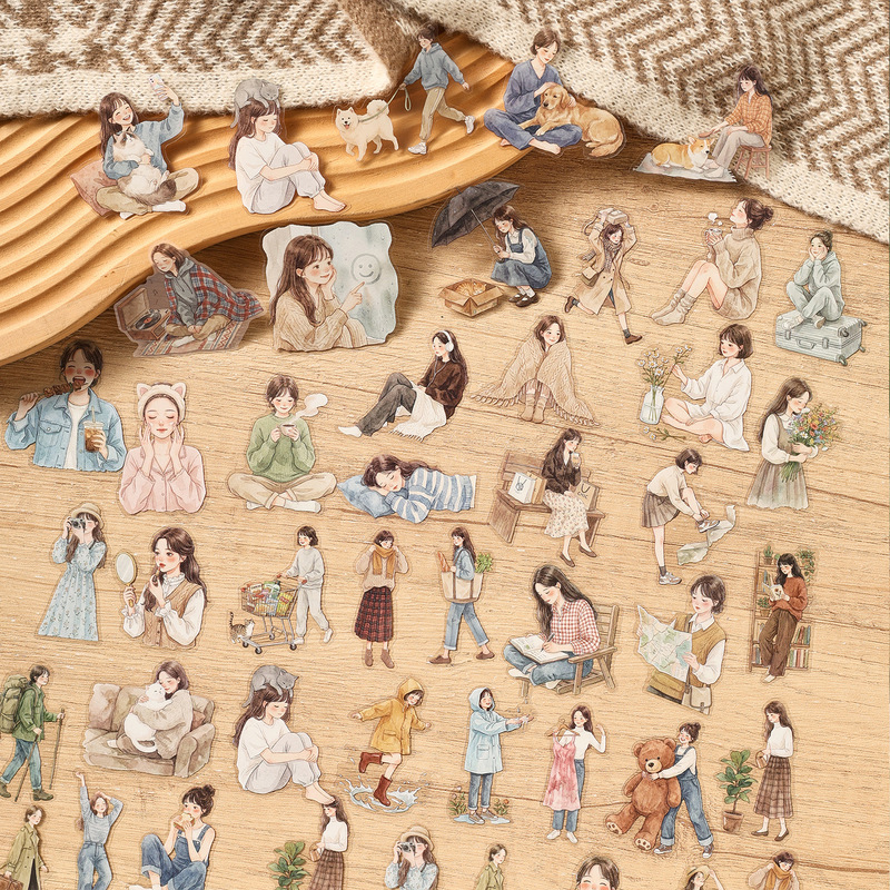 Embellishments For Scrapbooking - 1 paquet/20 pièces d'autocollants quotidiens pour