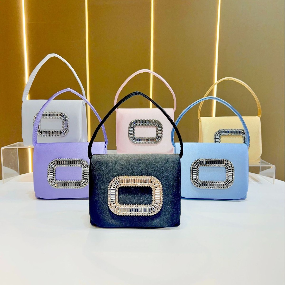 Mini sac à main carré de luxe  - Tassel Fringe Trim avis et prix