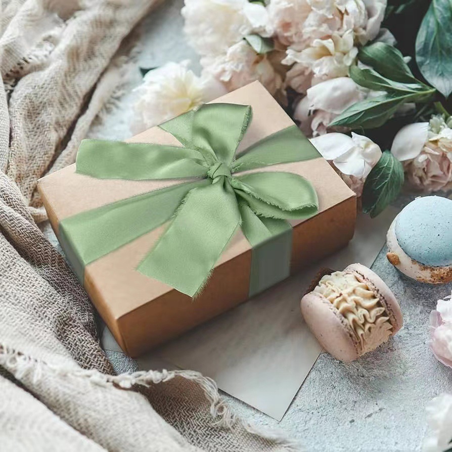 Ruban en soie satinée, 3 roule - Organza Ribbon Spool avis et prix
