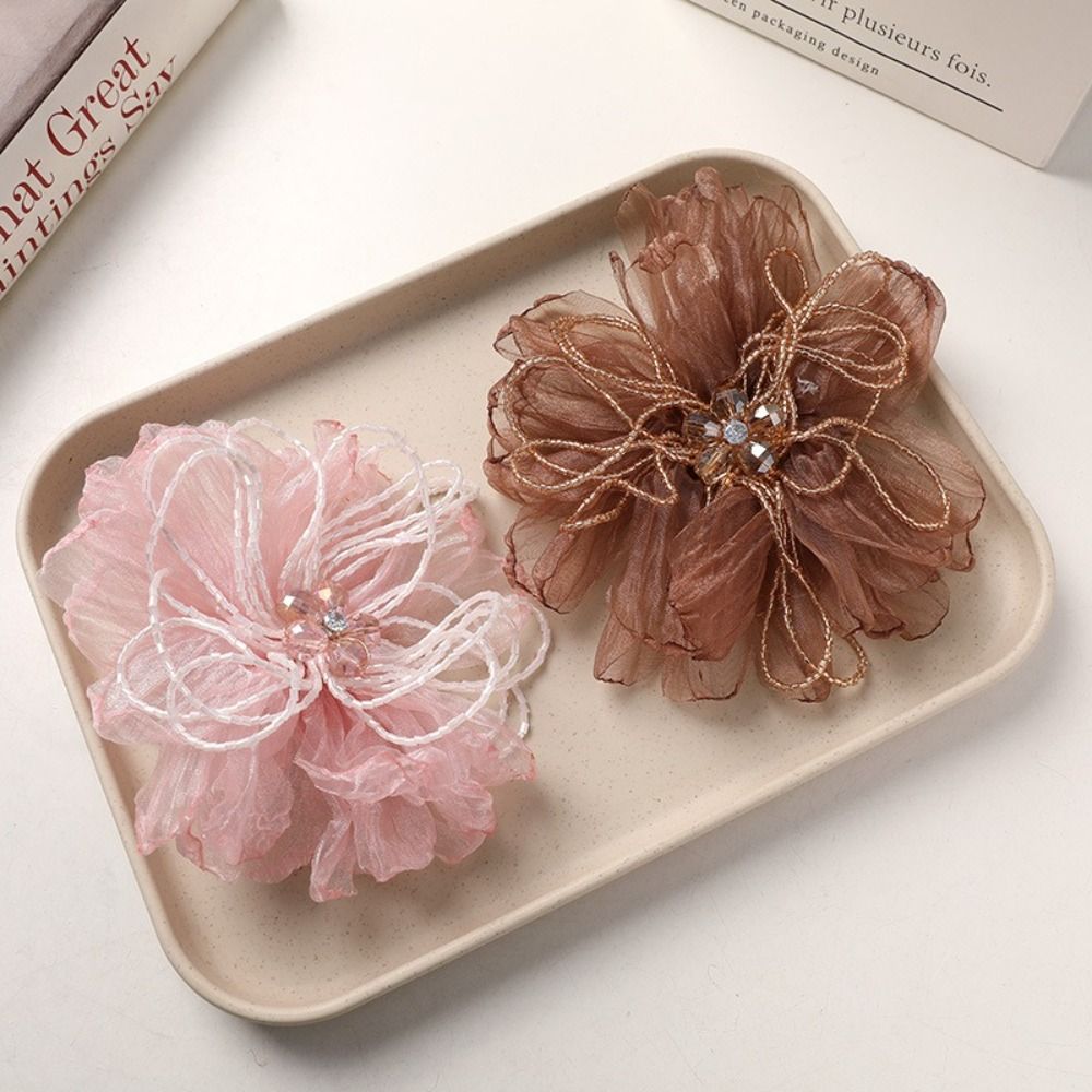 Fleur en tissu organza, patch  - Crystal Mesh Fabric avis et prix